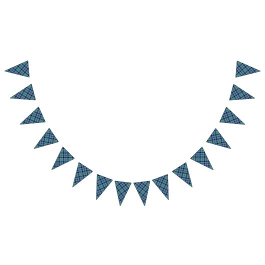 スコティッシュクランドマクリモンタータンチェック バンティングフラッグ (全)