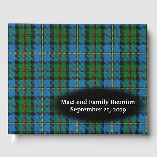 スコティッシュクランドマクロードタータンチェックプレイドファミリー懇親会 ゲストブック (正面)