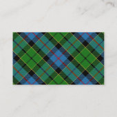 スコティッシュクランフォーサイスタータンチェックプレイド 名刺 (裏面)