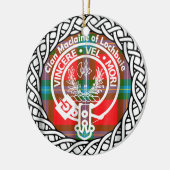 スコティッシュクランプレーヌオブロクブイタータンチェック&クレ セラミックオーナメント (左)