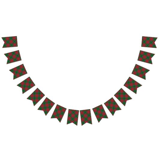 スコティッシュクランマカロックタータンチェック バンティングフラッグ (全)
