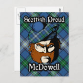 スコティッシュクランマクドウェルタータンチェックはがき ポストカード (正面/裏面)