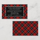 スコティッシュクランマルジョリバンクスタータンチェックプレイド 名刺 (正面/裏面)