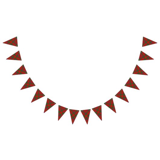 スコティッシュクランマンロタータンチェック バンティングフラッグ (全)
