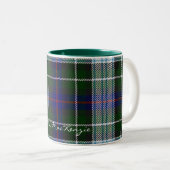 スコティッシュクランMacKenzieドレスタータンチェックデザイナーマグカップ ツートーンマグカップ (正面右)