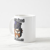 スコティッシュクランMacLellanタータンチェックスコットランド コーヒーマグカップ (正面左)