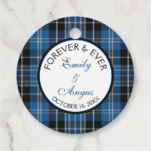 スコティッシュクラーク結婚タータンチェックのア救デート フェイバータグ (裏面)