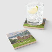 スコティッシュグラントクランプルクハートキャッスルストーンコースター ストーンコースター (横)