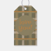 スコティッシュケルトタータンチェックパタ結婚ーン ギフトタグ (裏面)