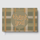 スコティッシュケルトタータンチェックパタ結婚ーン ゲストブック (正面)