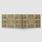 スコティッシュケルトタータンチェックパタ結婚ーン ゲストブック (全面)