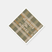 スコティッシュケルトタータンチェックパタ結婚ーン スタンダードカクテルナプキン (角)