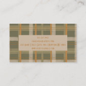 スコティッシュケルトタータンチェック模様 名刺 (裏面)