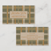 スコティッシュケルトタータンチェック模様 名刺 (正面/裏面)