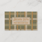 スコティッシュケルトタータンチェック模様 名刺 (正面)