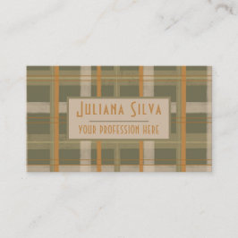 スコティッシュケルトタータンチェック模様 名刺