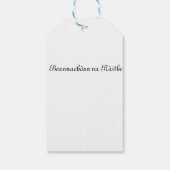 スコティッシュゲールのギフトラベルクリスマス ギフトタグ (裏面)