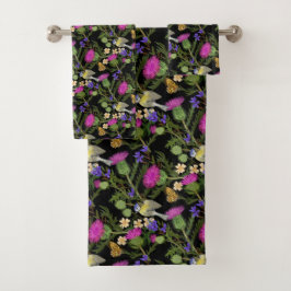 スコティッシュコテージコアティスルパターン バスタオルセット