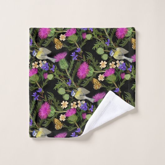 スコティッシュコテージコアティスルパターン バスタオルセット (ウォッシュタオル)