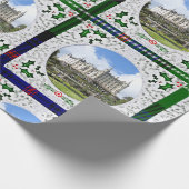 スコティッシュサザーランドクランドンロビンキャッスルタータンチェック ラッピングペーパー (角)