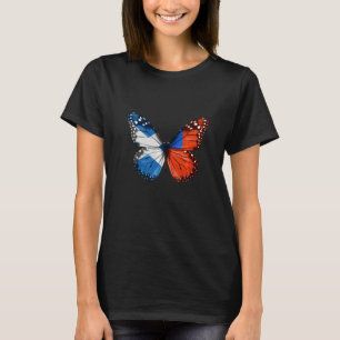 スコティッシュサモア国旗の蝶 Tシャツ