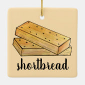 スコティッシュショートブレッドティービスケットブリティッシュベーカリー セラミックオーナメント (裏面)