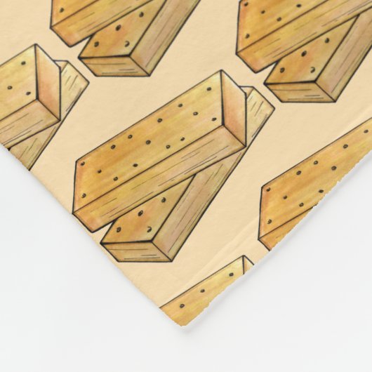 スコティッシュショートブレッドティービスケットブリティッシュベーカリー フリースブランケット (角)