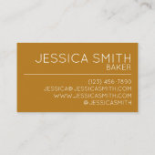 スコティッシュショートブレッドティービスケットブリティッシュベーカリー 名刺 (裏面)