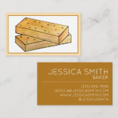 スコティッシュショートブレッドティービスケットブリティッシュベーカリー 名刺 (正面/裏面)