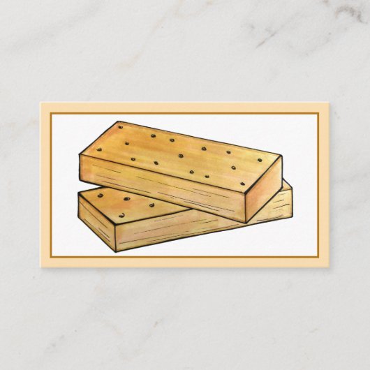 スコティッシュショートブレッドティービスケットブリティッシュベーカリー 名刺 (正面)