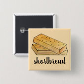 スコティッシュショートブレッドティービスケットブリティッシュベーカリー 缶バッジ (正面&裏面)