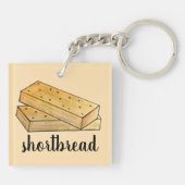 スコティッシュショートブレッドティービスケット英国の食品 キーホルダー (裏面)