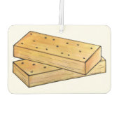 スコティッシュショートブレッドビスケットクッキーブリティッシュフード カーエアーフレッシュナー (裏面)