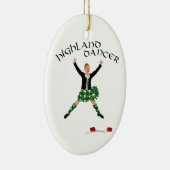スコティッシュソードダンサー – Gillie Callum セラミックオーナメント (右)