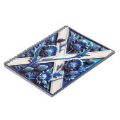 スコティッシュティストルデザイン付きノートモダンブック ノートブック (左側)