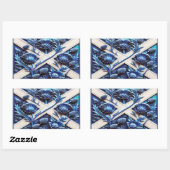 スコティッシュティスルの長方形シール 長方形シール (シート)