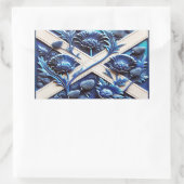 スコティッシュティスルの長方形シール 長方形シール (バッグ)