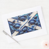 スコティッシュティスルの長方形シール 長方形シール (封筒)