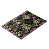 スコティッシュティスルコタジェコアパターンノート ノートブック (左側)