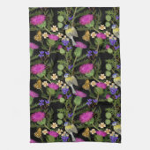 スコティッシュティスルコテージコアパターン キッチンタオル (縦)