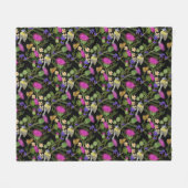 スコティッシュティスルコテージコアパターン フリースブランケット (正面(横))