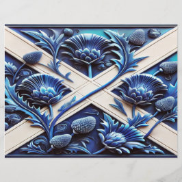 スコティッシュティスルズデザイン付きレターヘッド