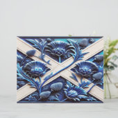 スコティッシュティスルズデザイン付きレターヘッド (スタンド正面)