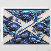 スコティッシュティスルズデザイン付きレターヘッド (正面/裏面)