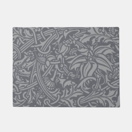 スコティッシュティスルノットウィリアムモリススタイル ドアマット (正面)