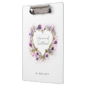 スコティッシュティスルハート水彩 クリップボード (左)