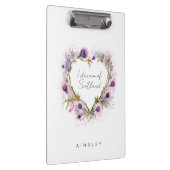 スコティッシュティスルハート水彩 クリップボード (右)