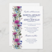 スコティッシュティスルフローラ結婚式招待状 招待状 (正面/裏面)