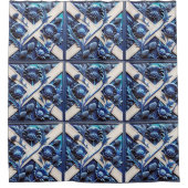 スコティッシュティスル付きシャワーカーテンデザイン シャワーカーテン (正面)