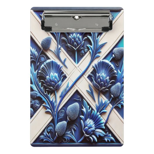 スコティッシュティスル付きミニクリップボード ミニクリップボード (正面)